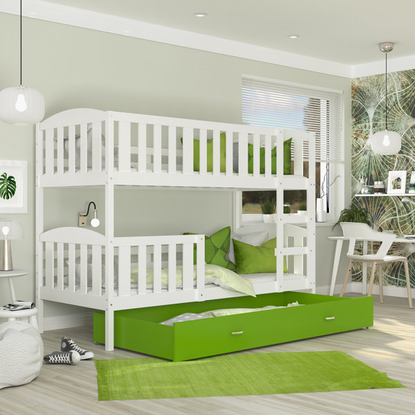 Harriet Bee Courville European Toddler (80 X 180Cm) Standard Bunk Bed